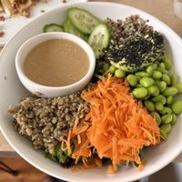 Poke bowl  at Mondays Plant Café in Calgary