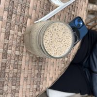 Cookies and cream smoothie  at Mondays Plant Café in Calgary