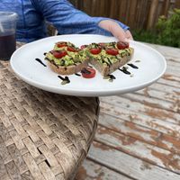 Avocado toastt  at Mondays Plant Café in Calgary