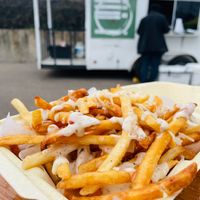 Garlic Parmesan Fries at M I Vegan Food Truck in Lansing