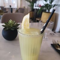 Home made ginger lemonade (sugar free). Delicious!!  at Keto Royale Kafe in Marbella