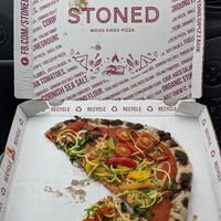 Vegan summer veggie at Stoned Pizza in Woolacombe