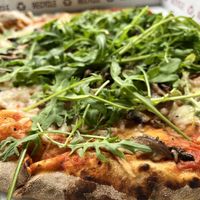 Garlic truffle mushroom pizza 💚  at Stoned Pizza in Woolacombe