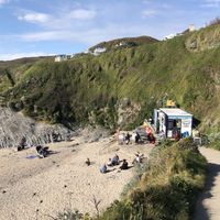 The setting at Barricane Beach Cafe in Woolacombe