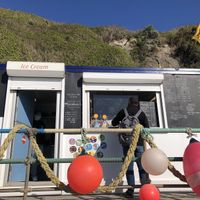 The cafe at Barricane Beach Cafe in Woolacombe