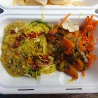 Under the poppadoms! at Barricane Beach Cafe in Woolacombe