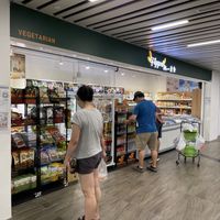 Store front  at Flygod Vegetarian and Organic Mart in East Singapore