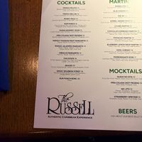 Plenty of drink options    at The Russell in Hartford