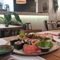 Vegan Sushi Plate at Vegan Sushi Bar in Warsaw
