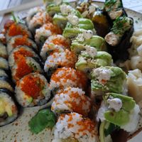 Sushi set at Vegan Sushi Bar in Warsaw