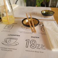 Waiting for my food at Vegan Sushi Bar in Warsaw