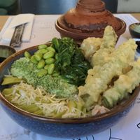 Green bowl at Vegan Sushi Bar in Warsaw