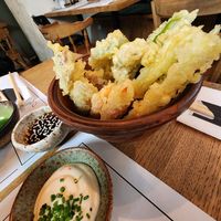 Veggie tempura at Vegan Sushi Bar in Warsaw