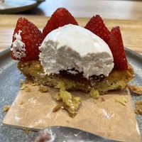 Inside tarte fraise  at Land & Monkeys - Roquette in Paris