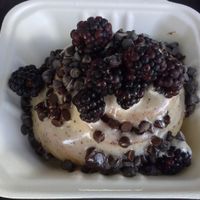 mocha blackberry at Cinnaholic in Berkeley