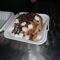 Lavender mocha at Cinnaholic in Berkeley