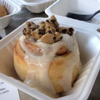 Cream Cheese Frosting with Cookie Dough at Cinnaholic in Berkeley