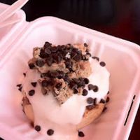 Cookie dough roll at Cinnaholic in Berkeley