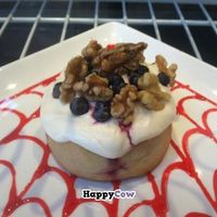 Blueberry walnut cinnamon roll at Cinnaholic in Berkeley