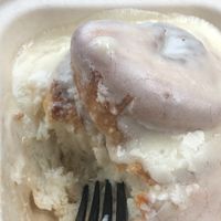 Almond topping  at Cinnaholic in Berkeley