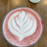 Beet Cacao Latte at Hearts in Nashville