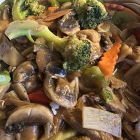 Really great stir fry!   I love mushrooms    at Lucky Dragon in Minneapolis