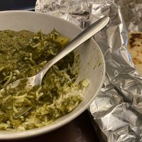 It was sooooo tasty! Alu Palak   at New Delhi Indian Restaurant in Philadelphia