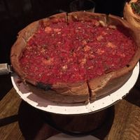 Deep dish vegan pizza at Patxi's Pizza - Hayes Valley in San Francisco