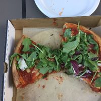 Vegan pizza Chicago style at Patxi's Pizza - Hayes Valley in San Francisco