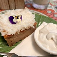 Coconut banana pie  at The Lifebuoy Cafe in St Helens