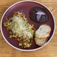 Scrambled tofu   at Yum Yum San Pancho in San Francisco