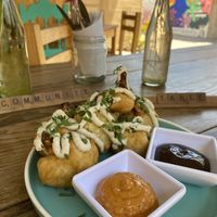 Cauliflower wings with homemade sauces 🤤   at Yum Yum San Pancho in San Francisco