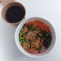 Vegan chicken ramen at POKAWA in Nancy