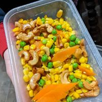 Cashew nuts with sweetcorn at Hong Kong Vegan in Wakefield