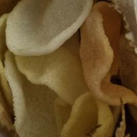 Prawn crackers at Hong Kong Vegan in Wakefield