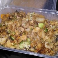 Chicken lettuce wrap (filling) at Hong Kong Vegan in Wakefield