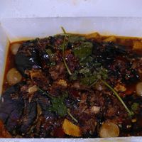 Dragon aubergine (order this, it's amazing) at Hong Kong Vegan in Wakefield