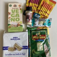 Goodies from Vegan Point.  at Vegan Point in Tenerife