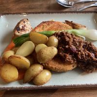 Den veganske ret  at Kolvigs Gaard in Ribe