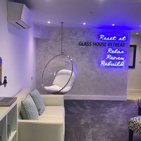 Our relaxation room for the day  at Glass House Retreat in Bulphan