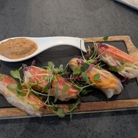 Spring rolls at Glass House Retreat in Bulphan