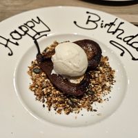 Baked pear at Glass House Retreat in Bulphan