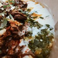 Vegan beef hummus bowl  at Taïm Streetfood in Vienna