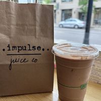 Smoothie with espresso shot  at Impulse Juice Co in Minneapolis