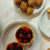 Tartelettes aux fruits and madeleines at Le Coq Café in Buenos Aires