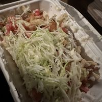 Loaded fries tasted like a deconstructed vegan Big Mac   at The Trashy Vegan in Asheville