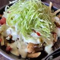 Mini loaded fries  at The Trashy Vegan in Asheville