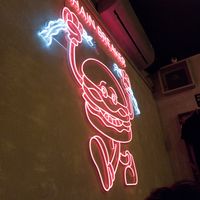 Letrero de neón at Mad Mad Vegan - Lavapiés in Madrid