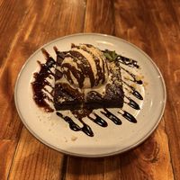 American brownie dessert   at Mad Mad Vegan - Lavapiés in Madrid