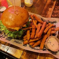 Chicken burger  at Mad Mad Vegan - Lavapiés in Madrid